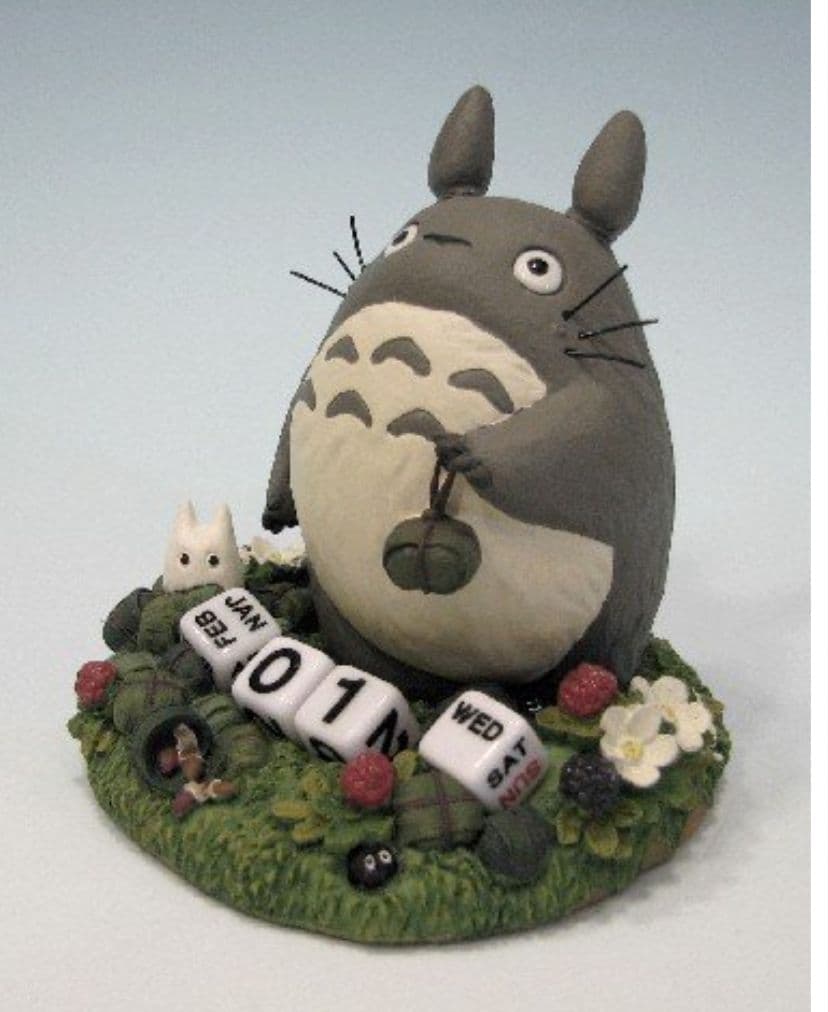 トトロ万年カレンダーとトトロ置物３点セット