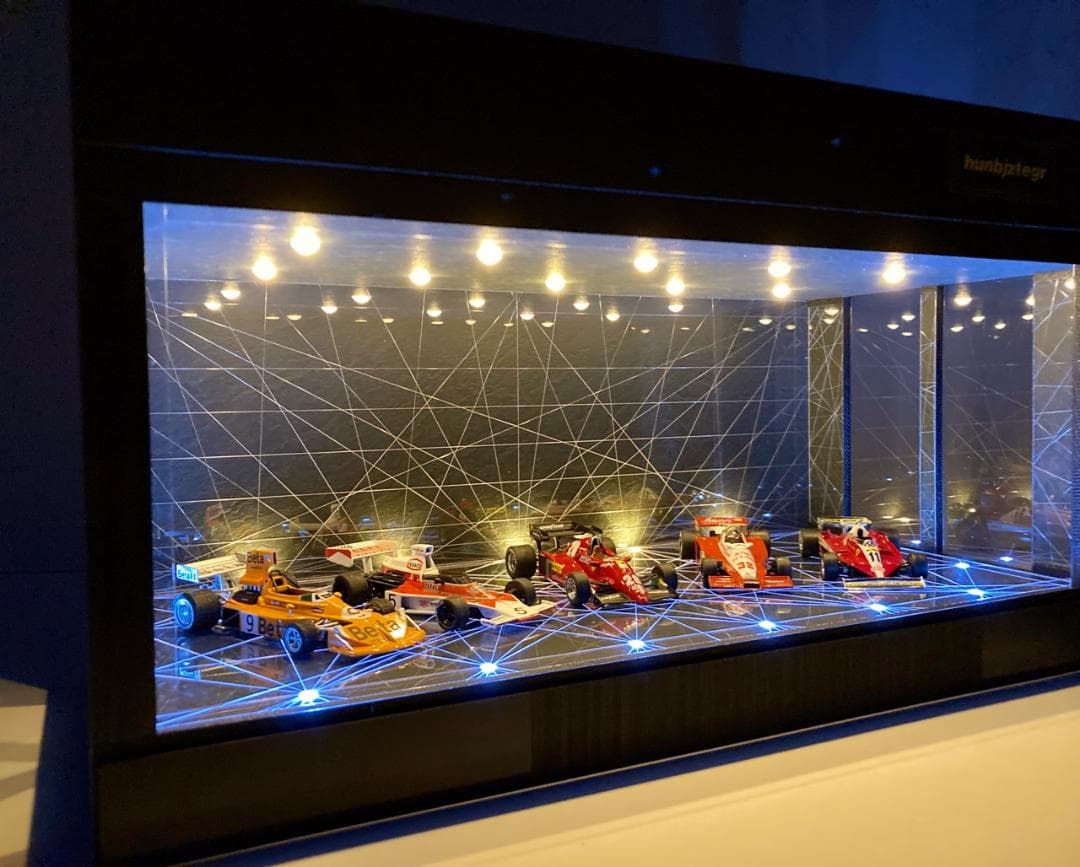 1/18展示可・BK幾何学・ディスプレーBOX / LED25灯・ネオジオラマ