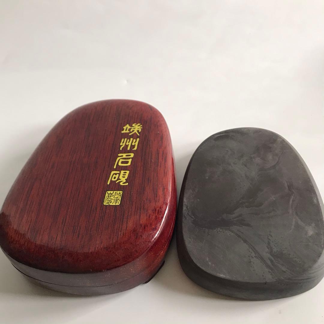端州石硯　石眼 雲龍彫刻 コレクション　共箱