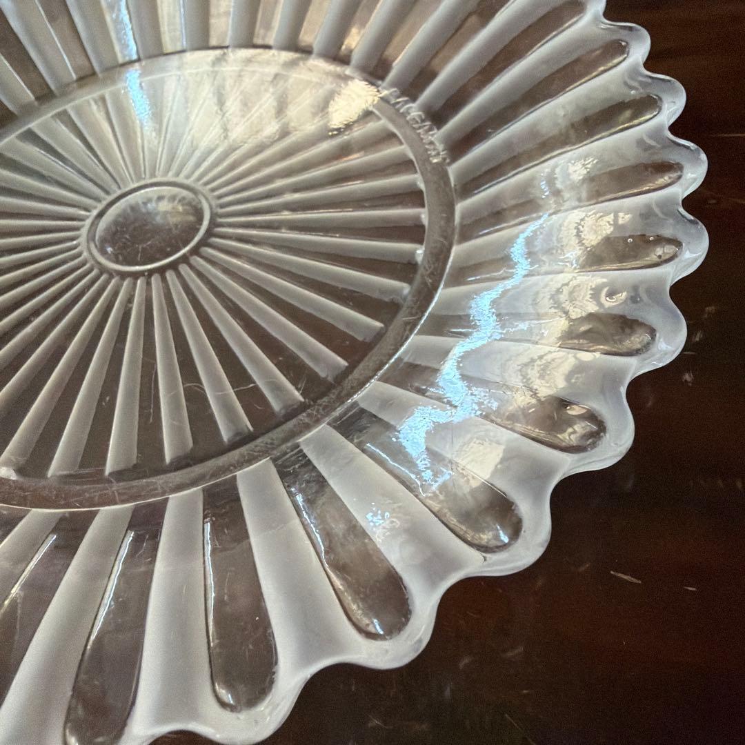 アンティークガラス　オールドバカラ　BACCARAT デザート皿