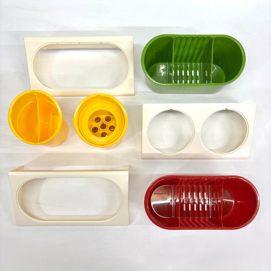 ウォールシェルフ プラポケット 壁面トレイ レトロポップ スペースエイジ