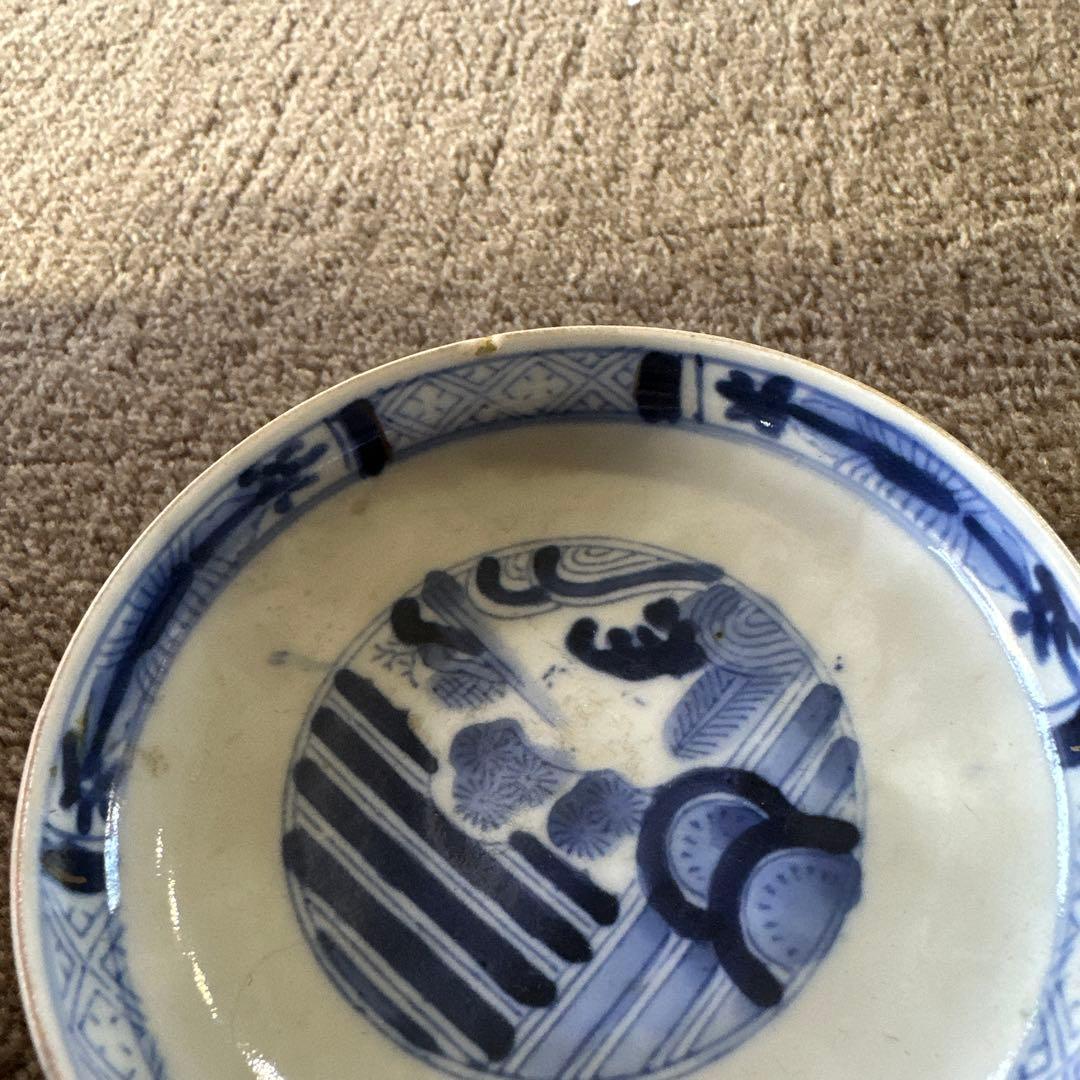 在銘 古伊万里 蓋付き 飯碗 2客 古食器 アンティーク A