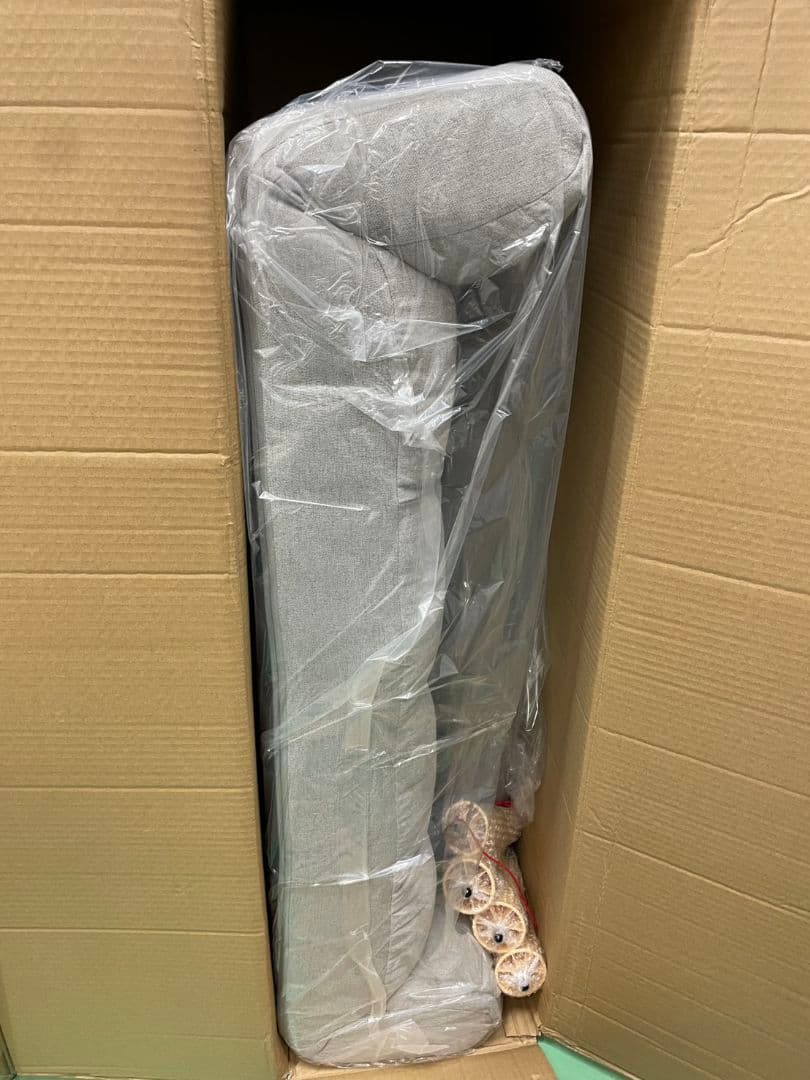 グレー系　ファブリックソファ　ローソファ　一人暮らし　送料込み　新生活