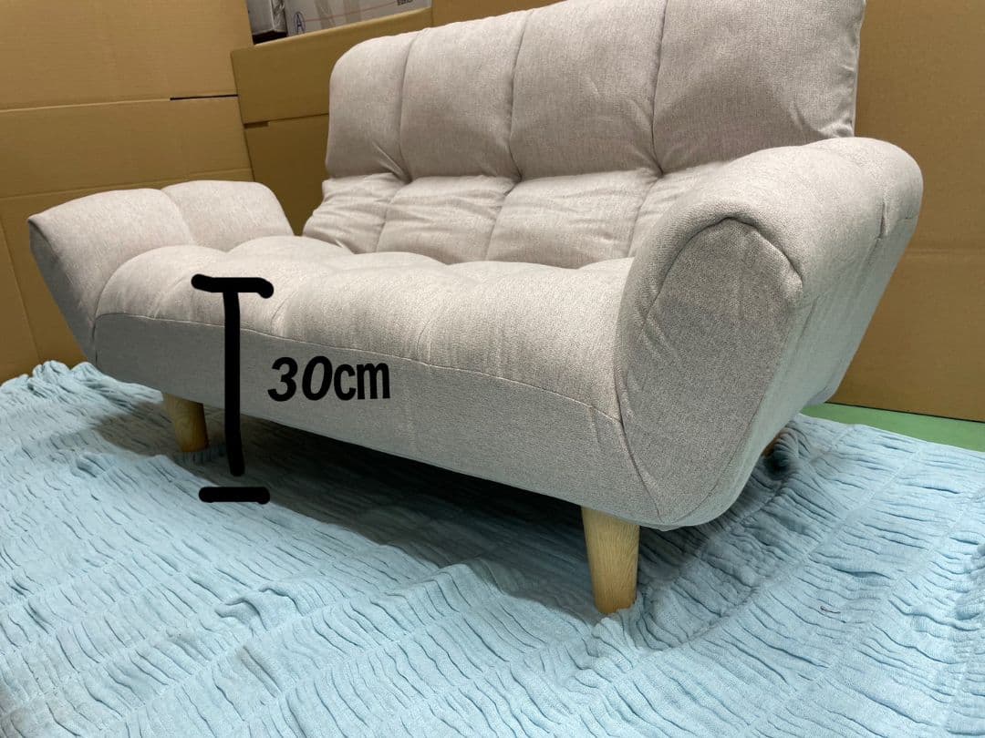 グレー系　ファブリックソファ　ローソファ　一人暮らし　送料込み　新生活