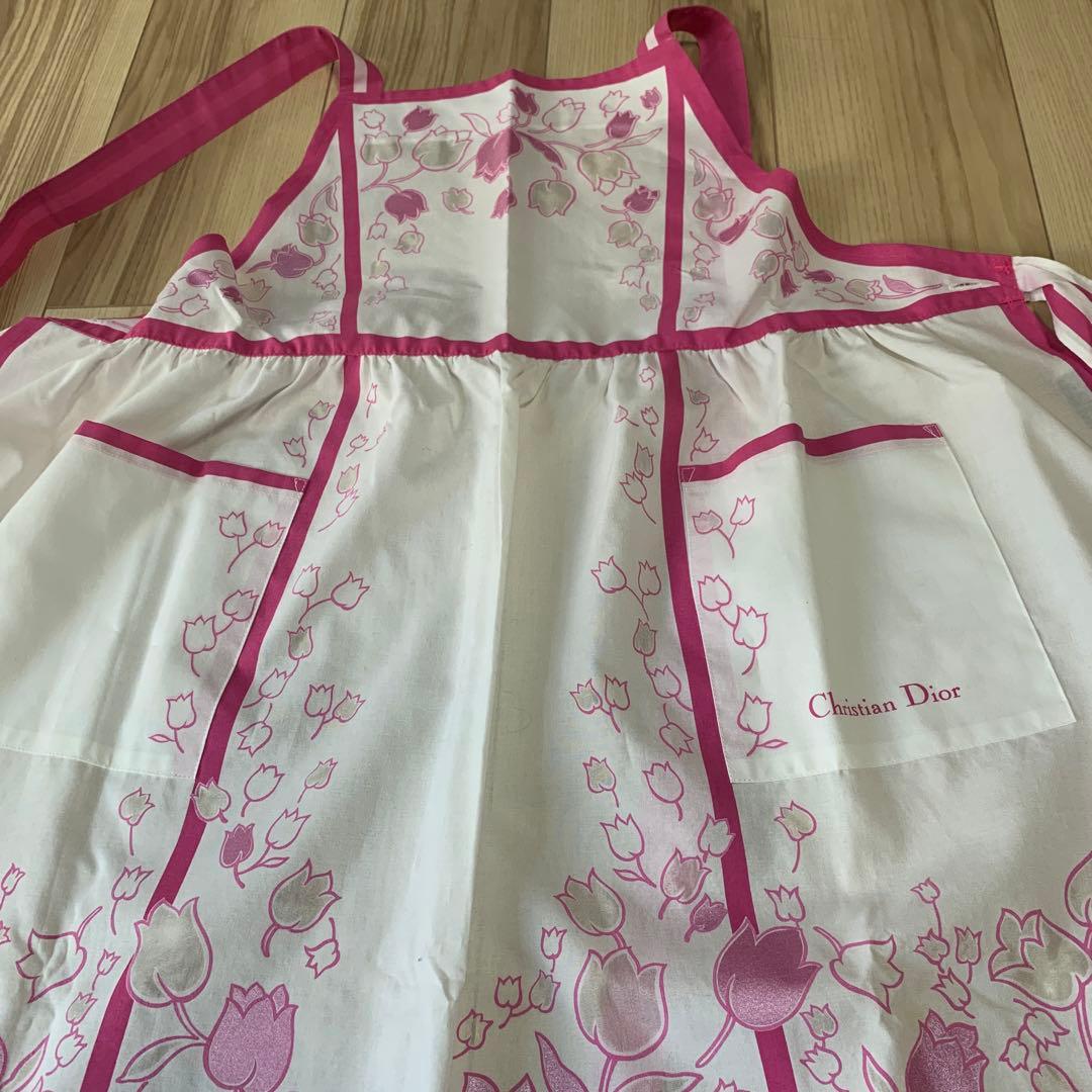 Christian Dior クリスチャンディオール　花柄　エプロン　未使用