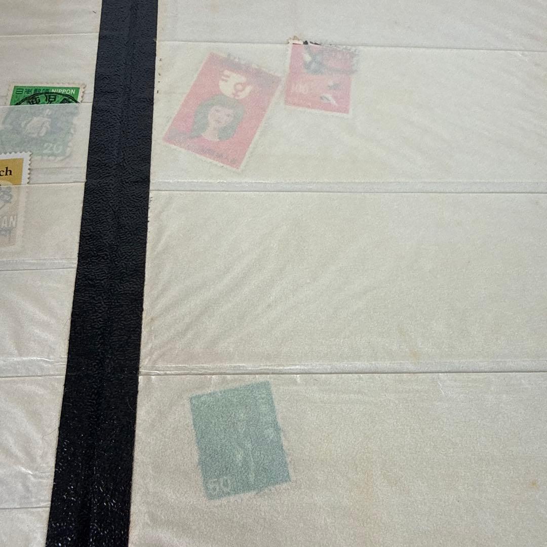 【世界の切手】　使用済切手　ストックアルバム コレクション 希少品あり 多数国