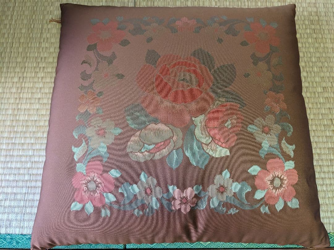 花柄・植物柄座布団セット 55cm x 54cm　5枚セット