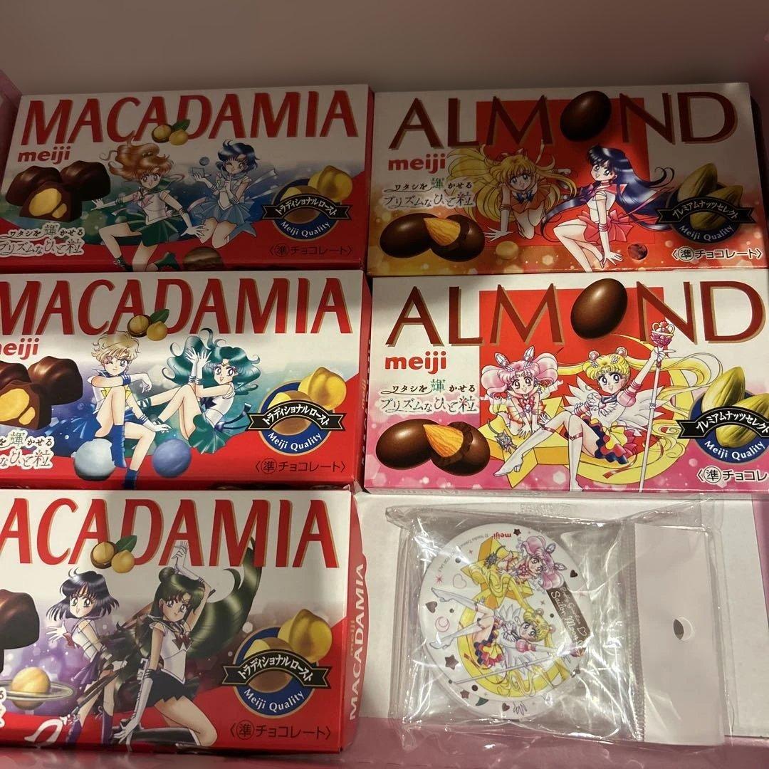 【開封済チョコ無し】明治 美少女戦士セーラームーン コラボ コンプリートBOX