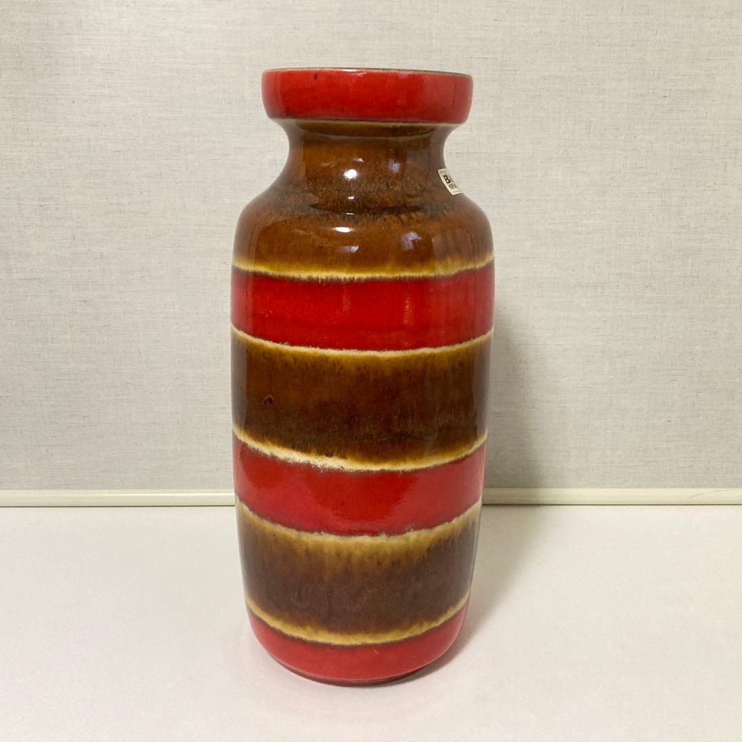 西ドイツ Bay Keramik フラワーベース 花瓶 置物 レトロ ビンテージ