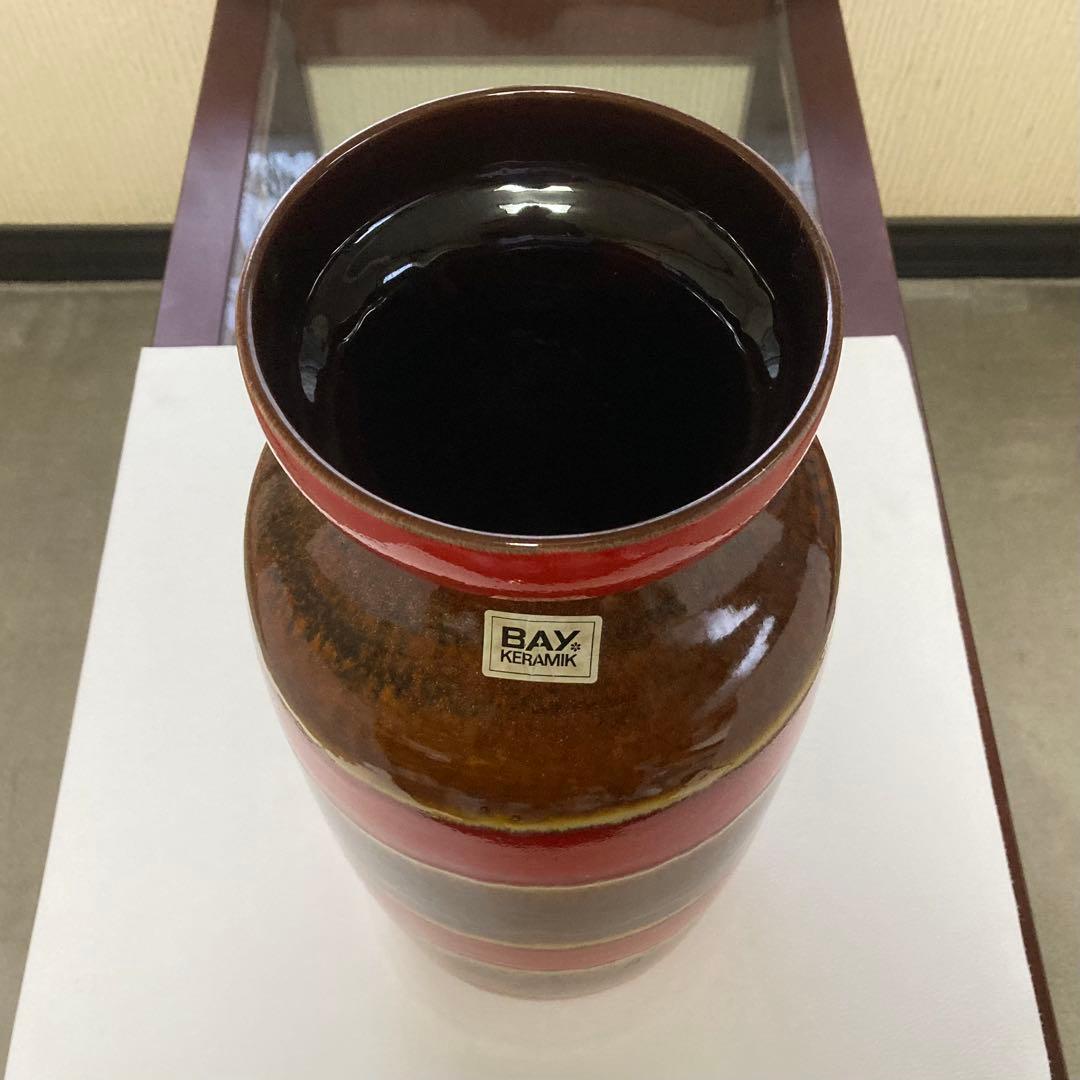西ドイツ Bay Keramik フラワーベース 花瓶 置物 レトロ ビンテージ