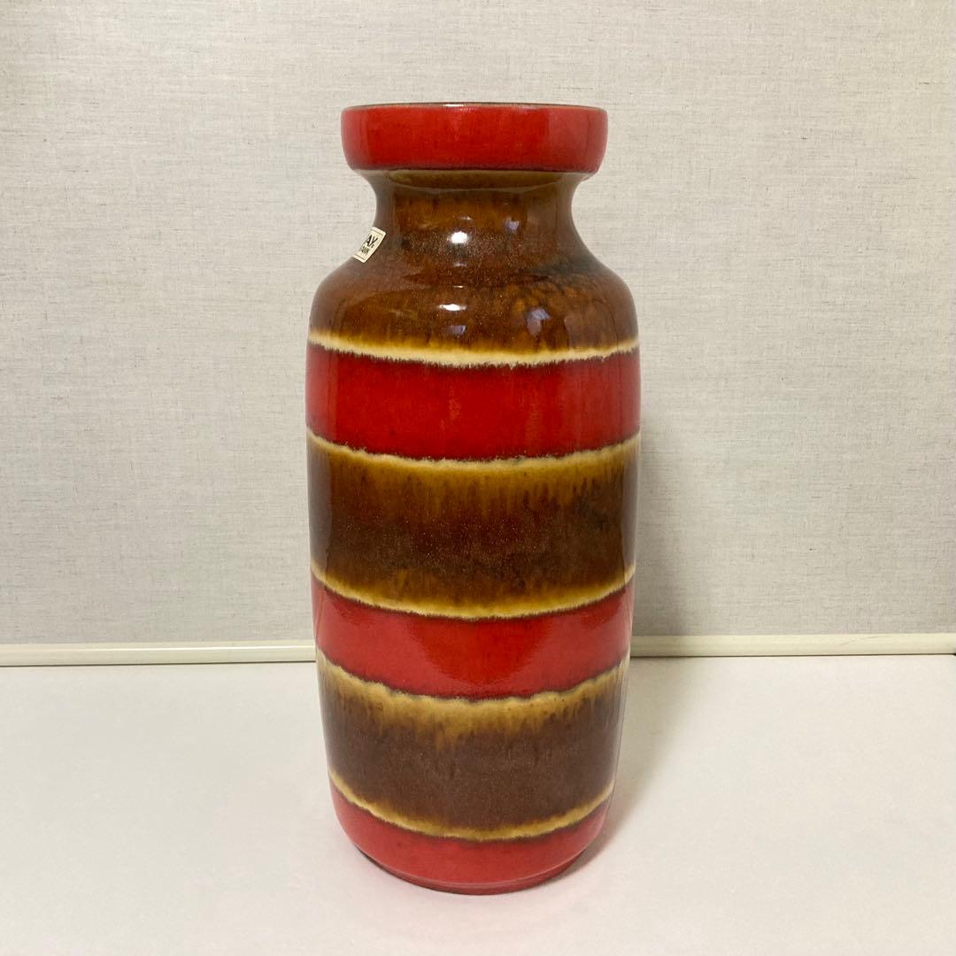 西ドイツ Bay Keramik フラワーベース 花瓶 置物 レトロ ビンテージ
