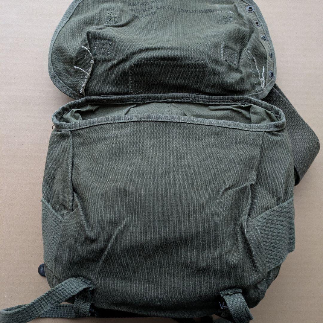 ナム戦 米軍 M1961 フィールドパック 実物 フィールドバッグ ミリタリー