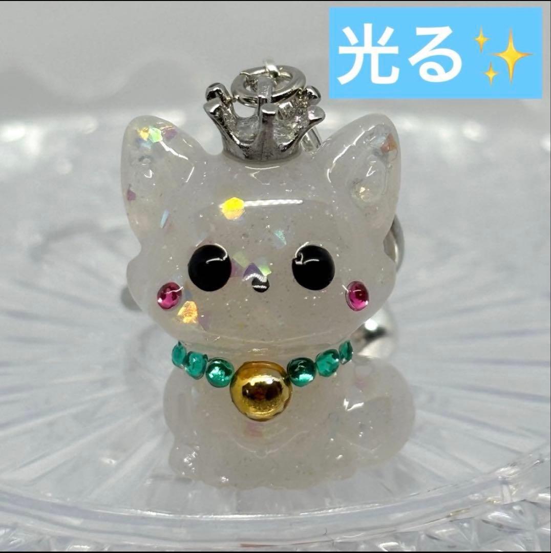 きつねのしっぽ♪様オーダーページ 光る✨️キラキラ猫ちゃんチャーム