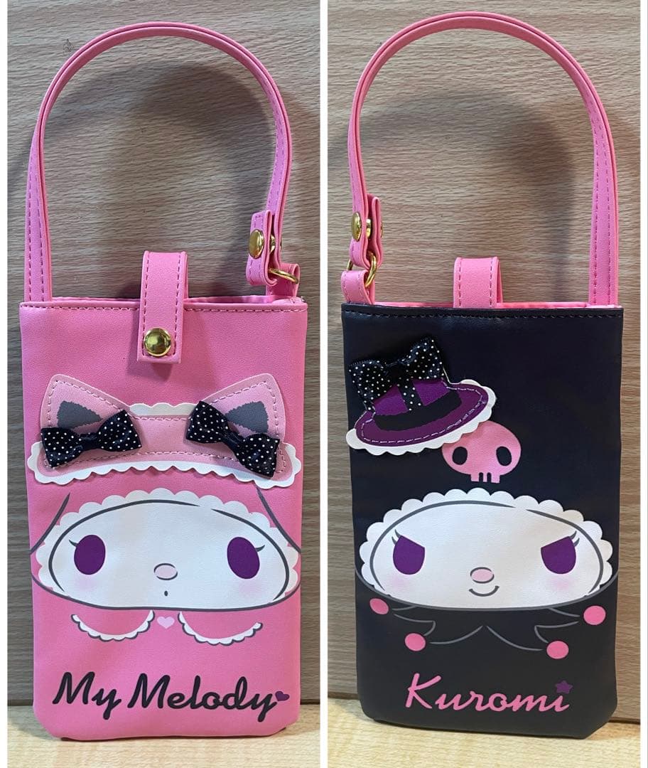 テ窓箱　MyMelodyマイメロディ刺繍ポーチリバーシブルバッグトートバッグ