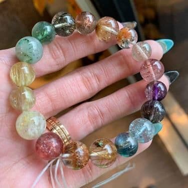 【一点物】【高品質】天然石★多宝ブレスレット