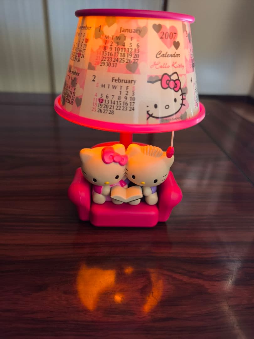 【レア】サンリオ　ハローキティ　スタンドライト　KiTTY　カレンダー　光る