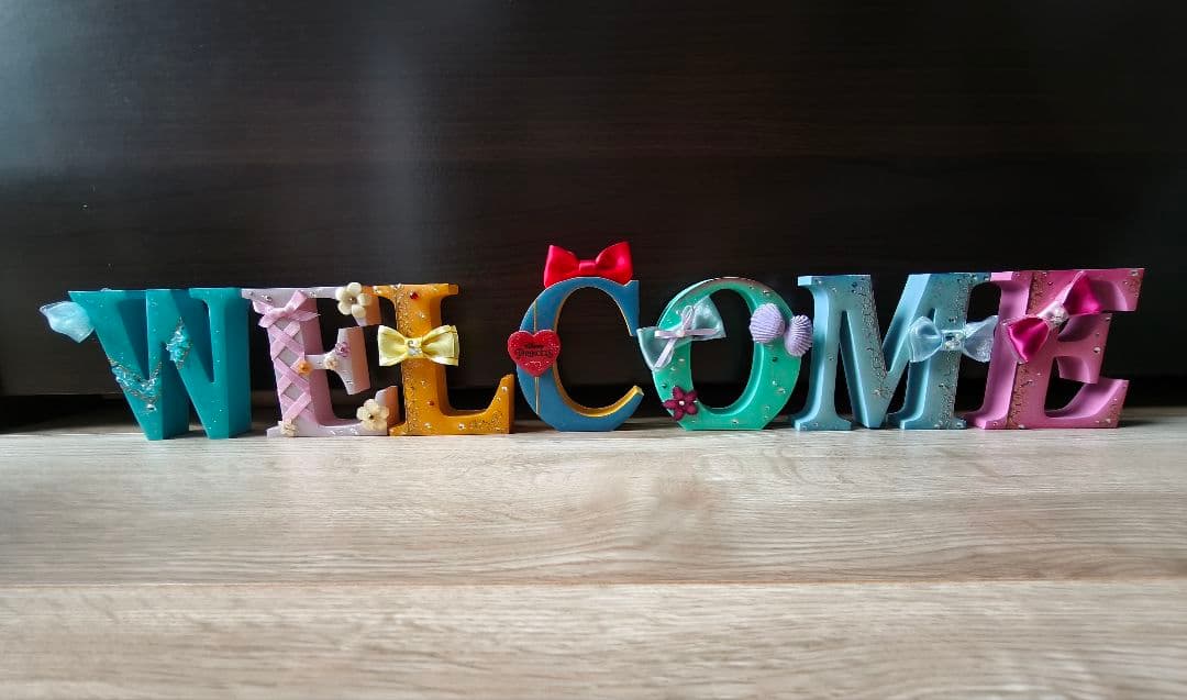ディズニープリンセス風 ウェルカムスペース イニシャルオブジェ 結婚式 新築祝い