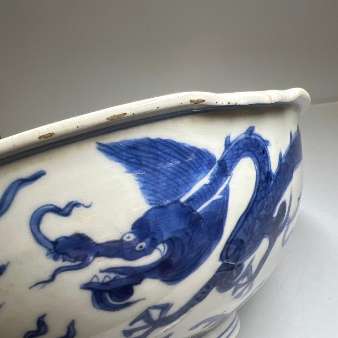 中国美術　大明萬暦年製鉢　直径約21㎝　東Y8-0408⑧