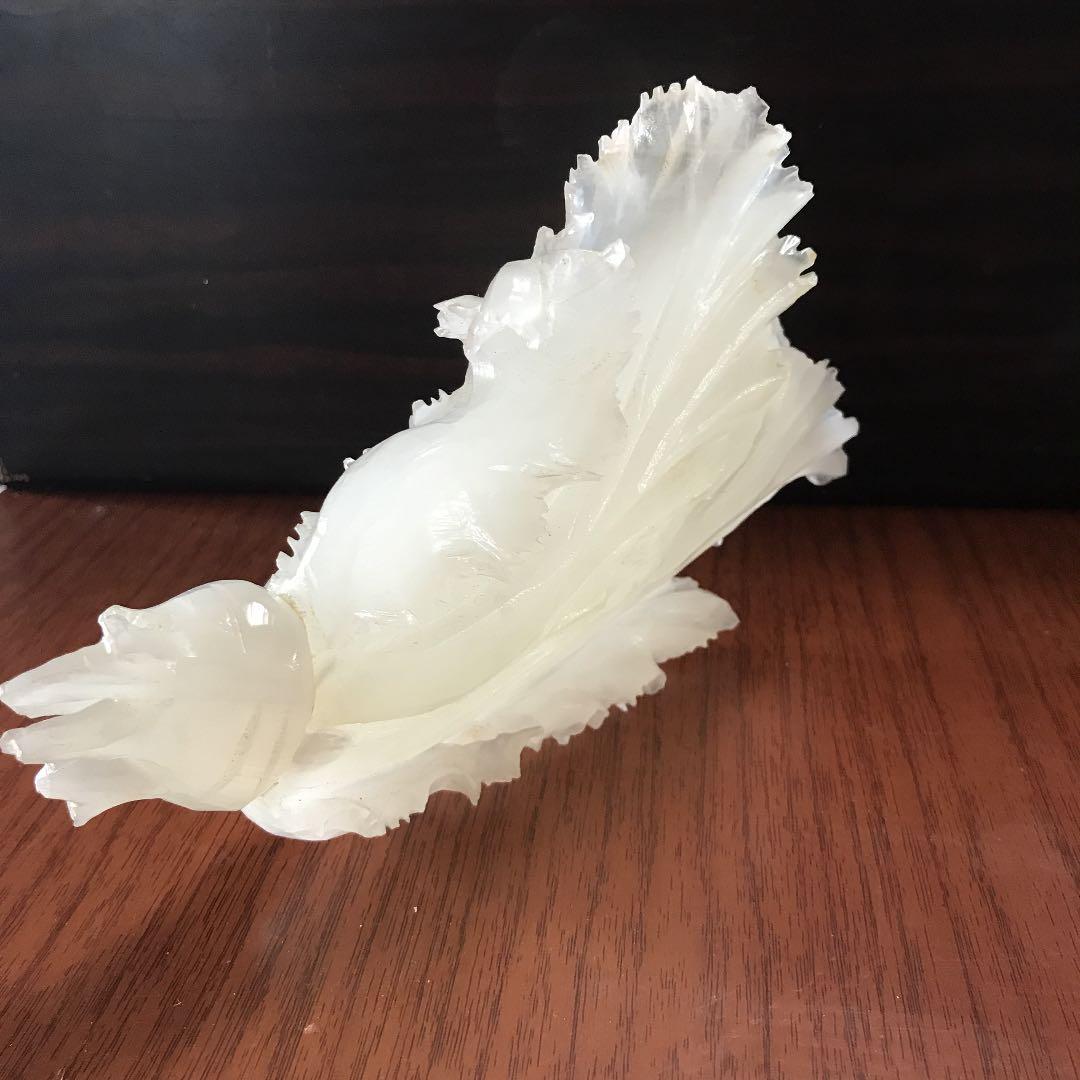 寿山石か玉石か？白菜(百歳　健康長寿縁起置物