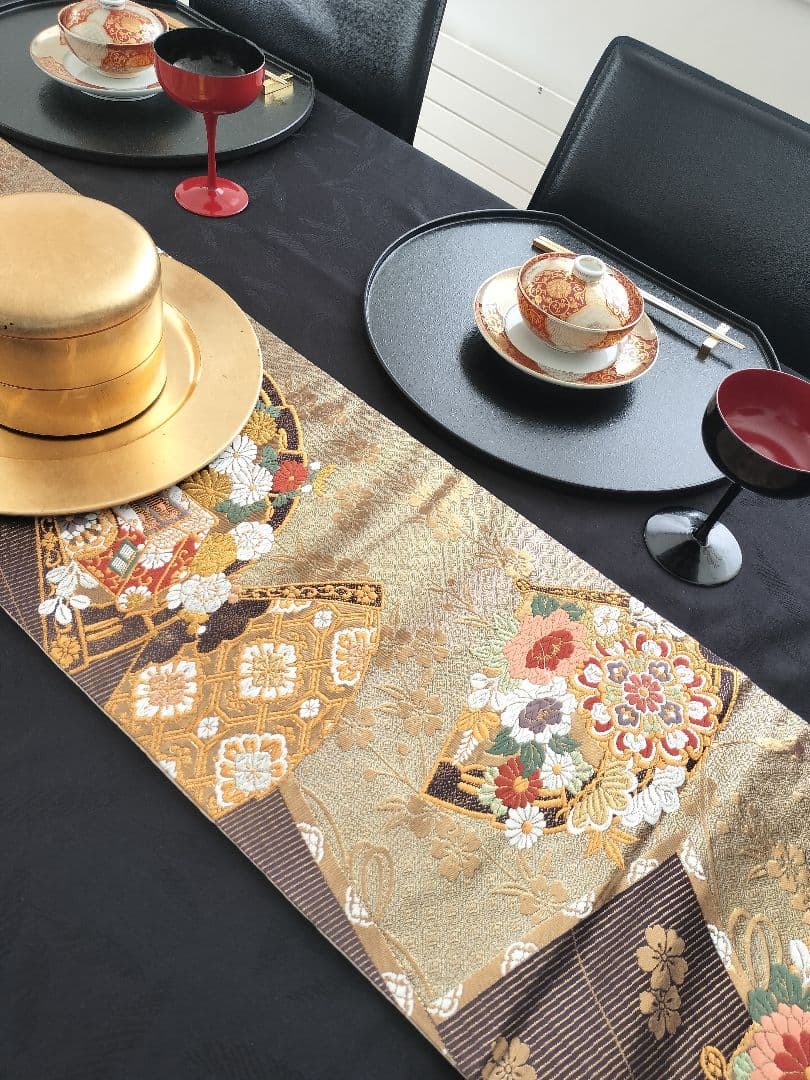 A962★逸品‼️全通帯‼️ひな祭り‼️テーブルランナー2m13cm