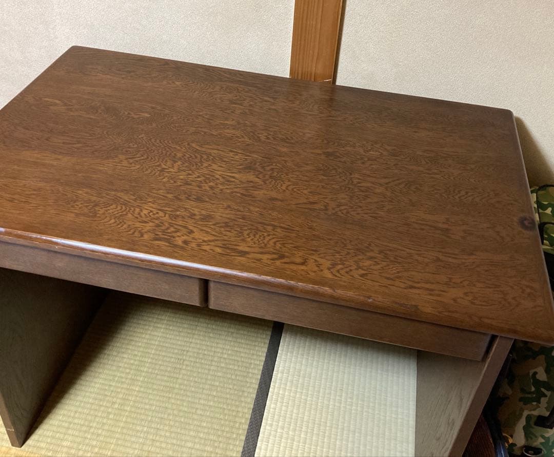 国産　高島屋購入　学習机　ナラ材