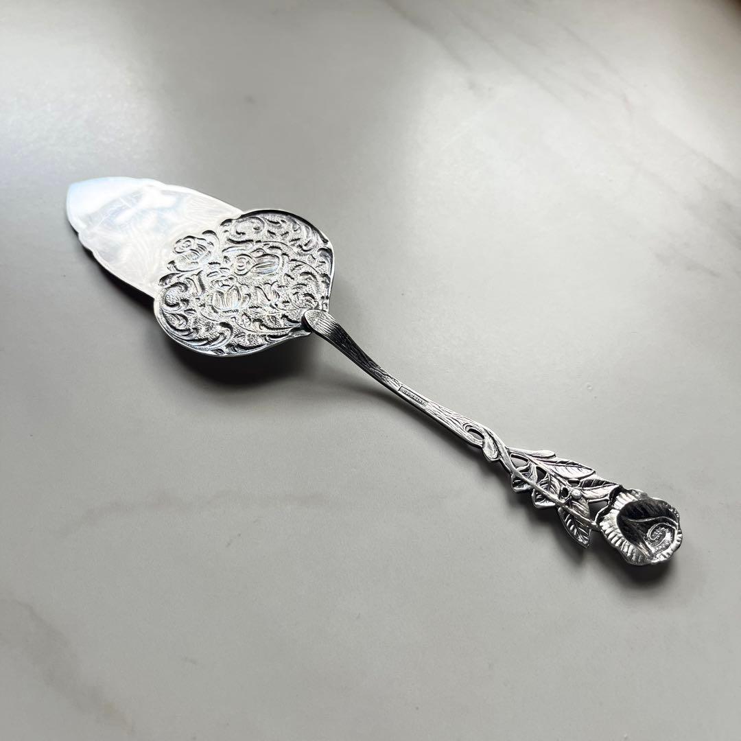 ドイツ WMF シルバープレート ケーキサーバー 薔薇モチーフ ヴィンテージ