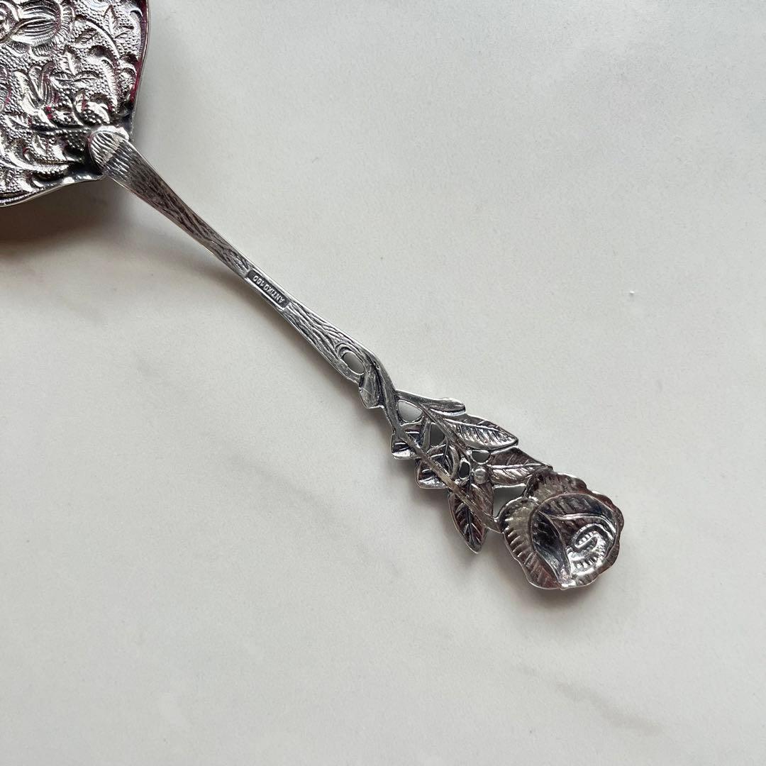 ドイツ WMF シルバープレート ケーキサーバー 薔薇モチーフ ヴィンテージ