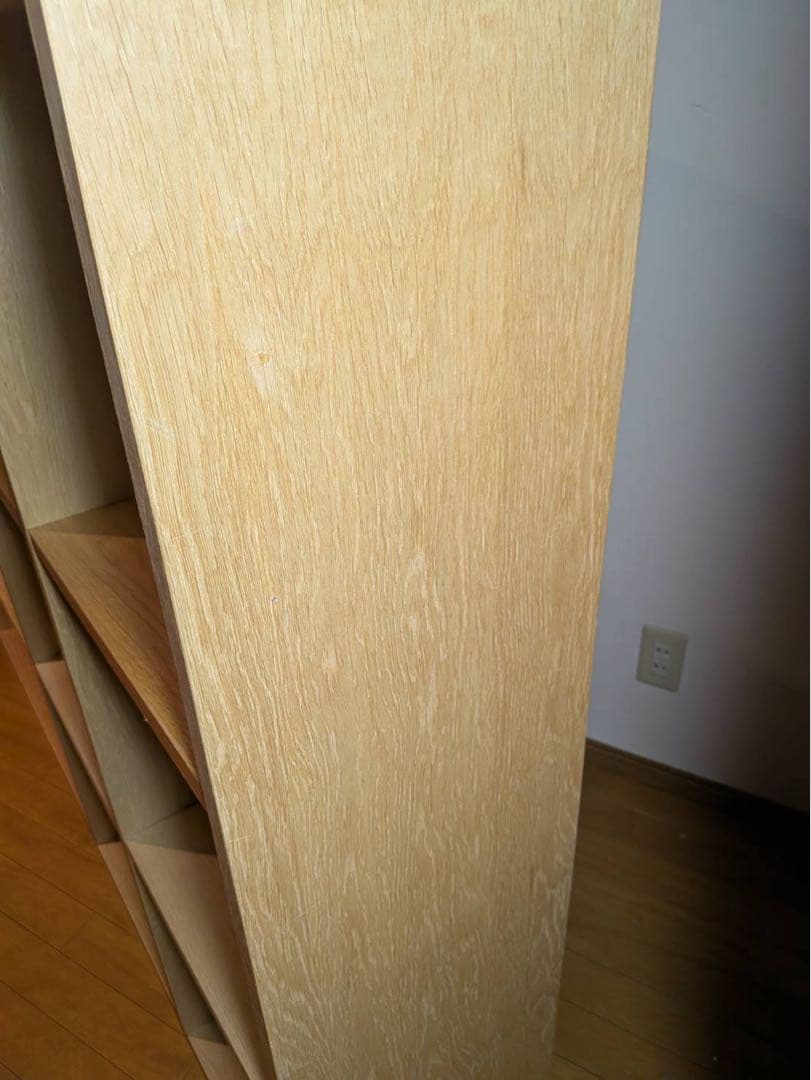 ■送料込■無印 スタッキングシェルフ4×2ワイド オーク 希少 木製家具 棚収納