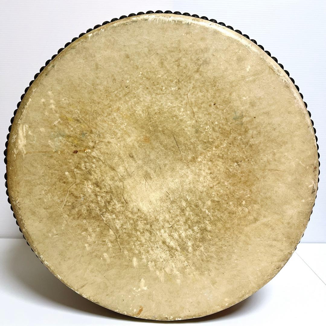 【大型】和太鼓 48cm×22cm 古太鼓 歌舞伎囃子 お囃子 古木 一尺六寸