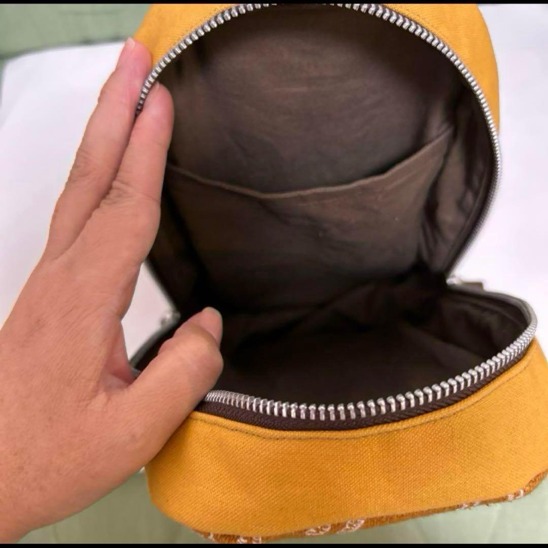 ミナペルホネン　ハンドメイド　BOXタイプボディバッグ カウント　キャラメル