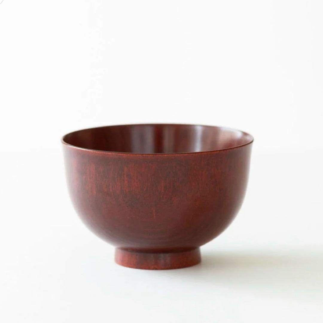 《ほぼ新品》【我戸幹男商店】山中漆器　汁椀　桜　老舗