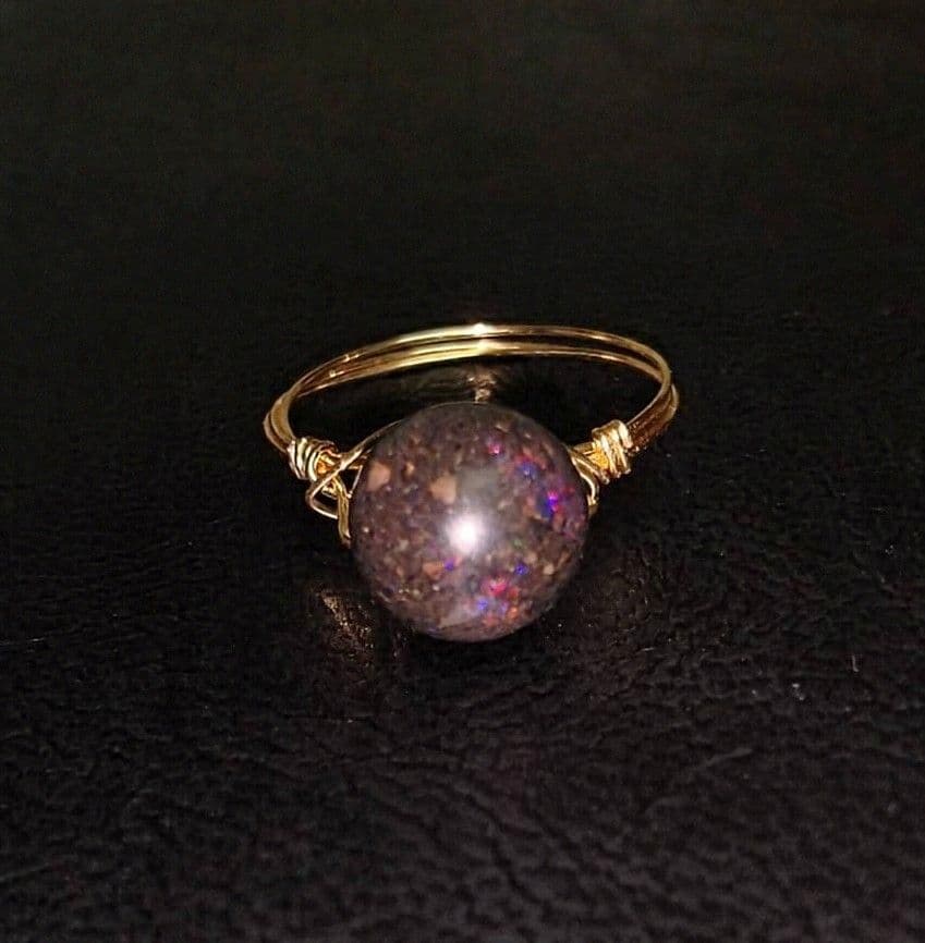 Kgf14 希少石 天然石 オーストラリア産 ブラックマトリックス オパール