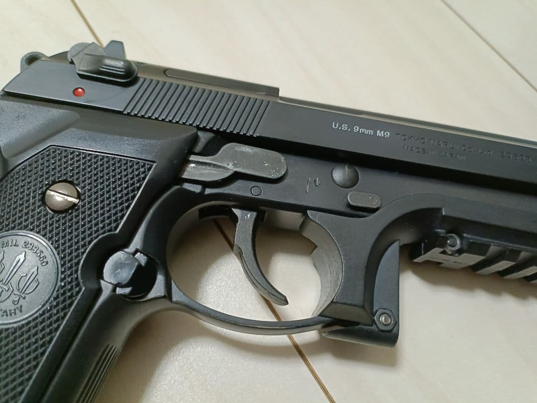 【中古品】東京マルイ ガスガン「M92Fミリタリーモデル」＋アンダーレール付き