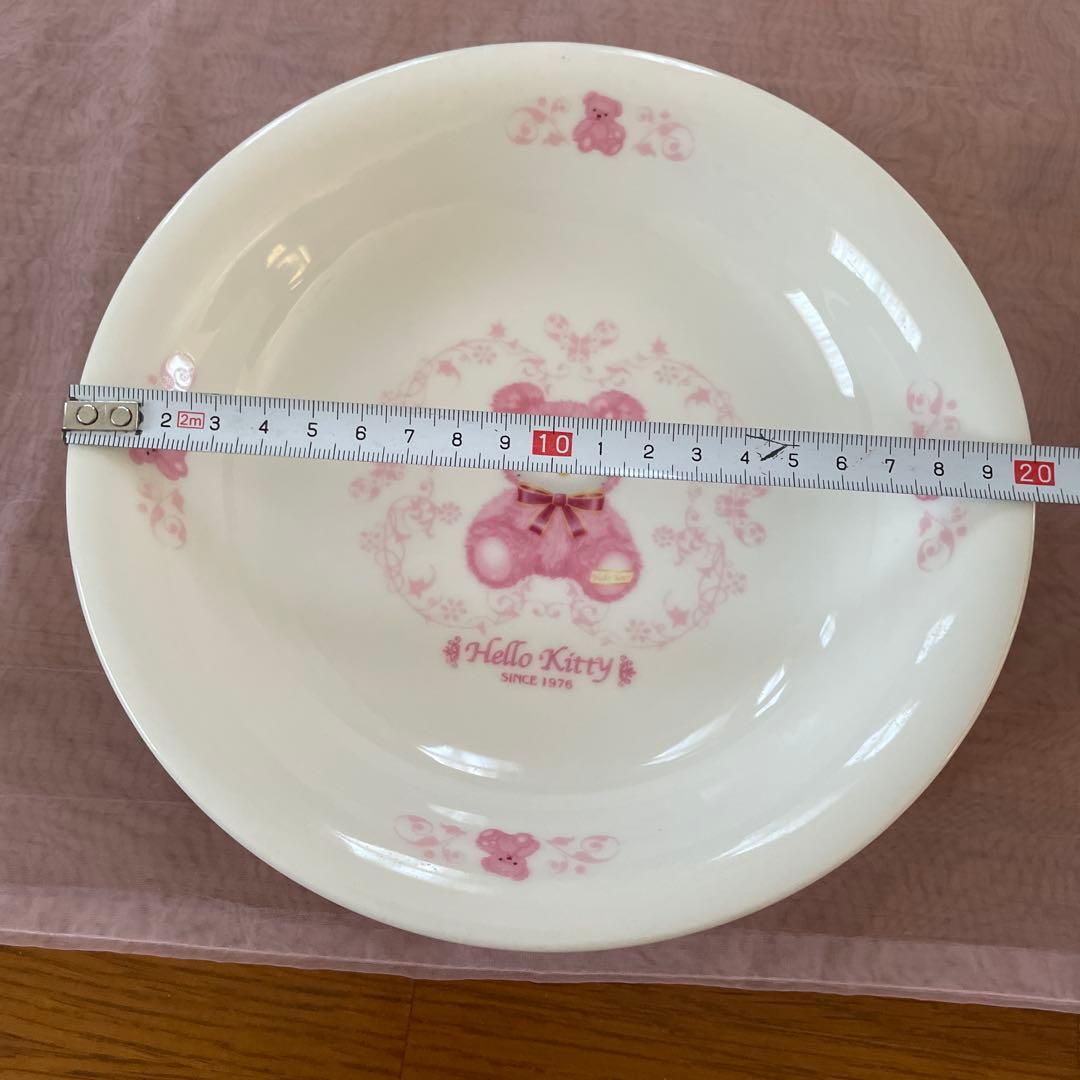 激レア‼️テディキティお皿とレンゲセット
