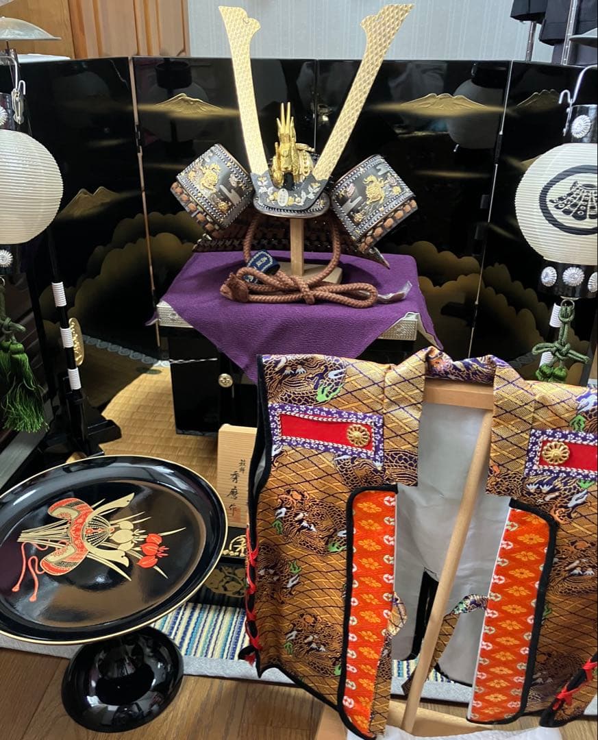 美品♪ 伝統　兜　五月人形 端午の節句 兜飾り 鎧師 秀麿作