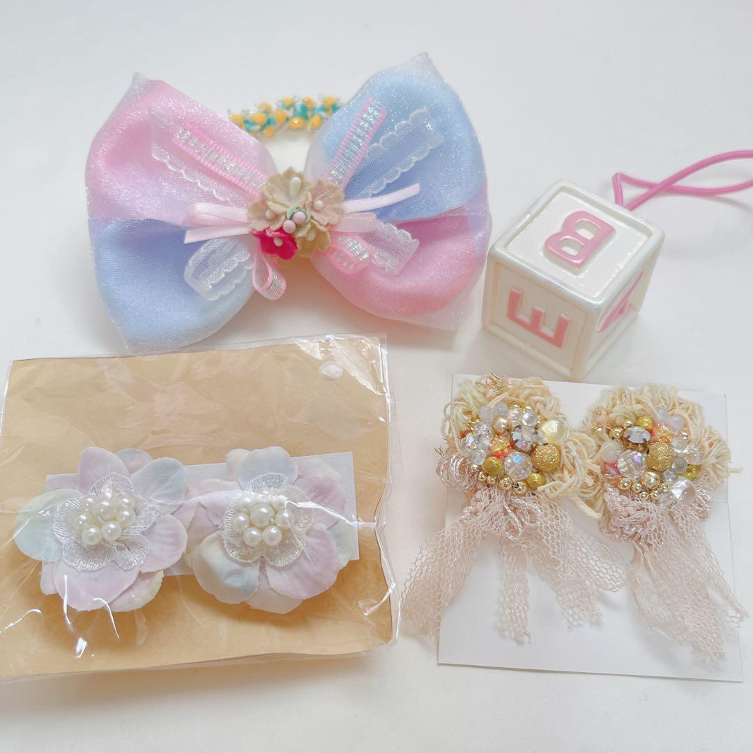 バッグ うさぎ くま アクセサリー がま口 ハンドメイド ファンシー ゆめかわ