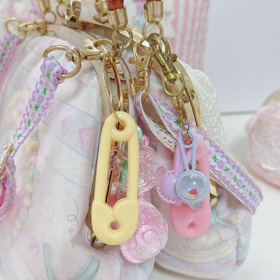 バッグ うさぎ くま アクセサリー がま口 ハンドメイド ファンシー ゆめかわ