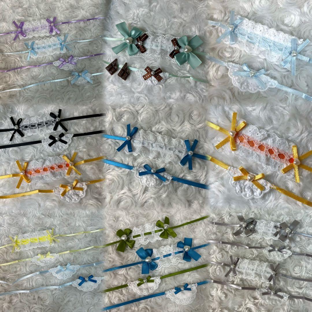 ヘッドドレス スタイ リボン ロゼット トレカケース ぬい服 オーダーページ