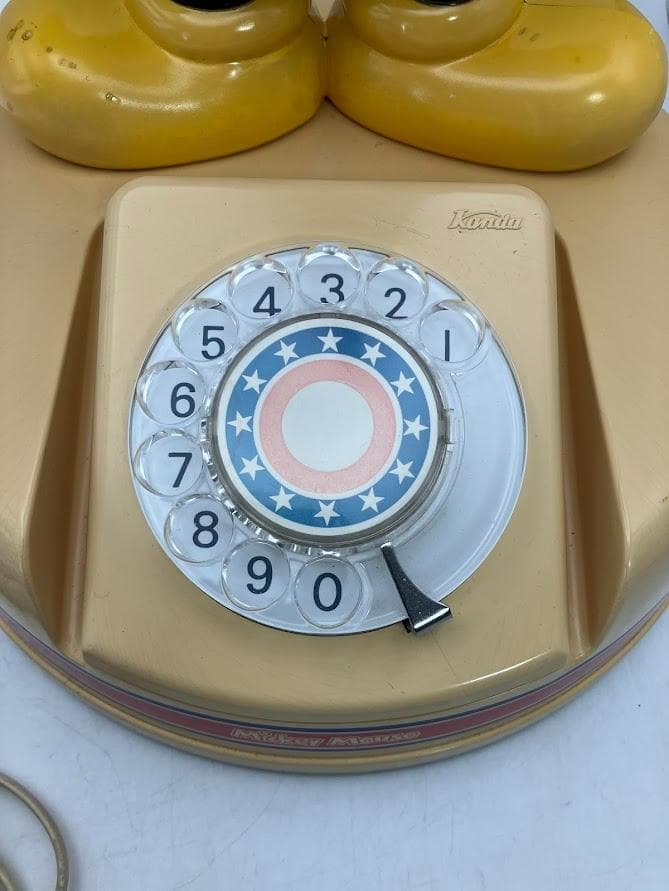 【激レア】　レトロ　ミッキーマウス　ダイヤル式　電話機