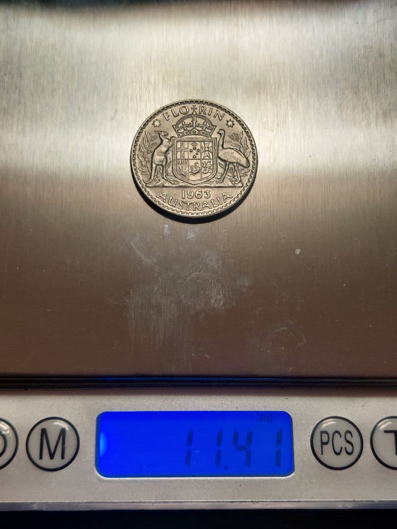 オーストラリア 1953年/1963年 フローリン銀貨 2枚