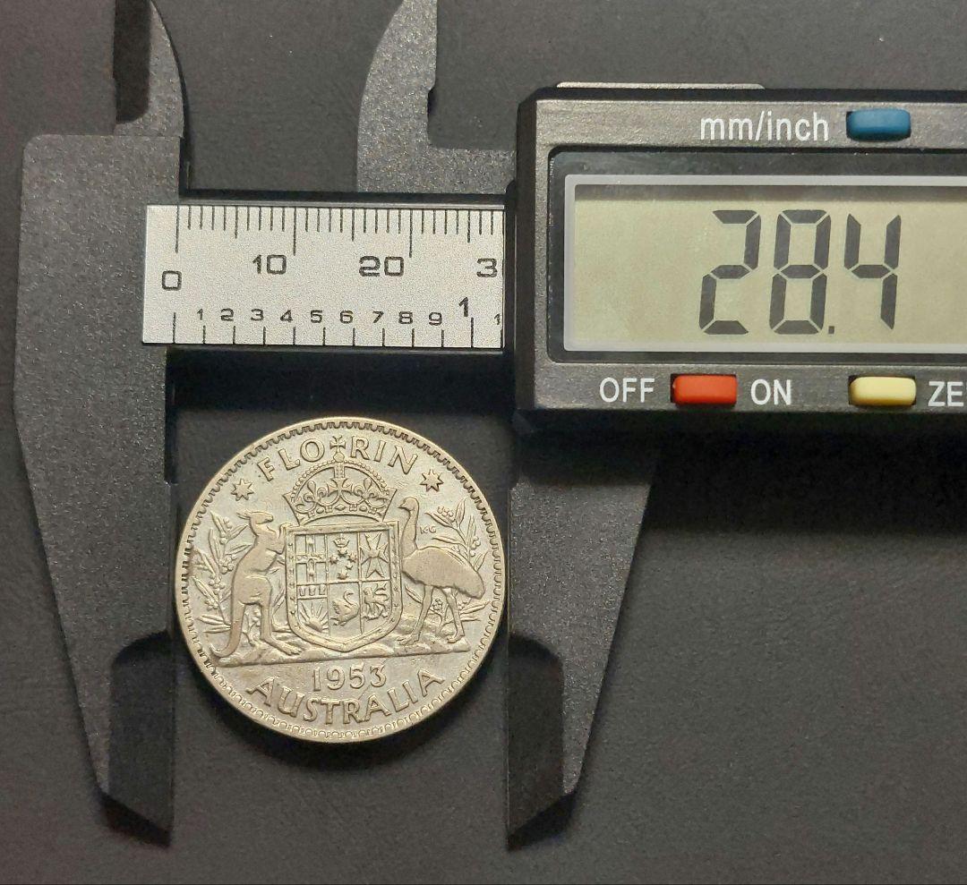 オーストラリア 1953年/1963年 フローリン銀貨 2枚