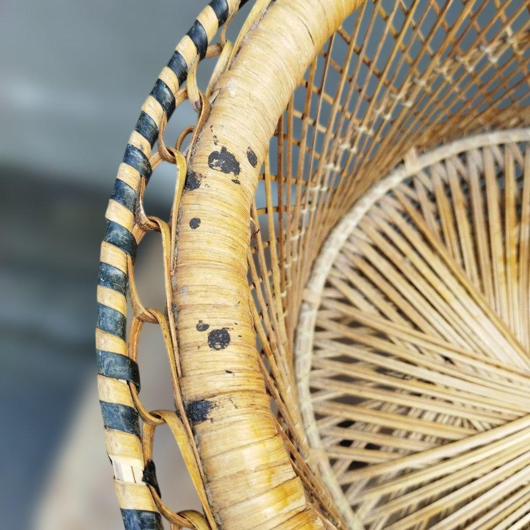 天然素材 円筒形バスケット プランターカバー　格子編み