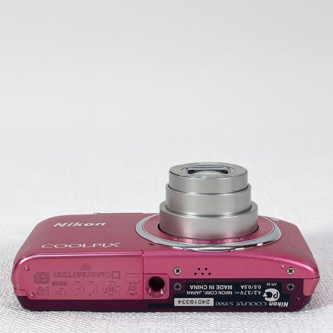 動作確認済 Nikon coolpix S3500 ピンク
