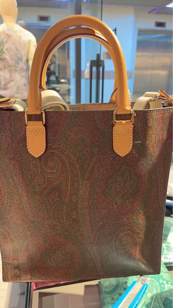ペイズリー柄トートバッグ