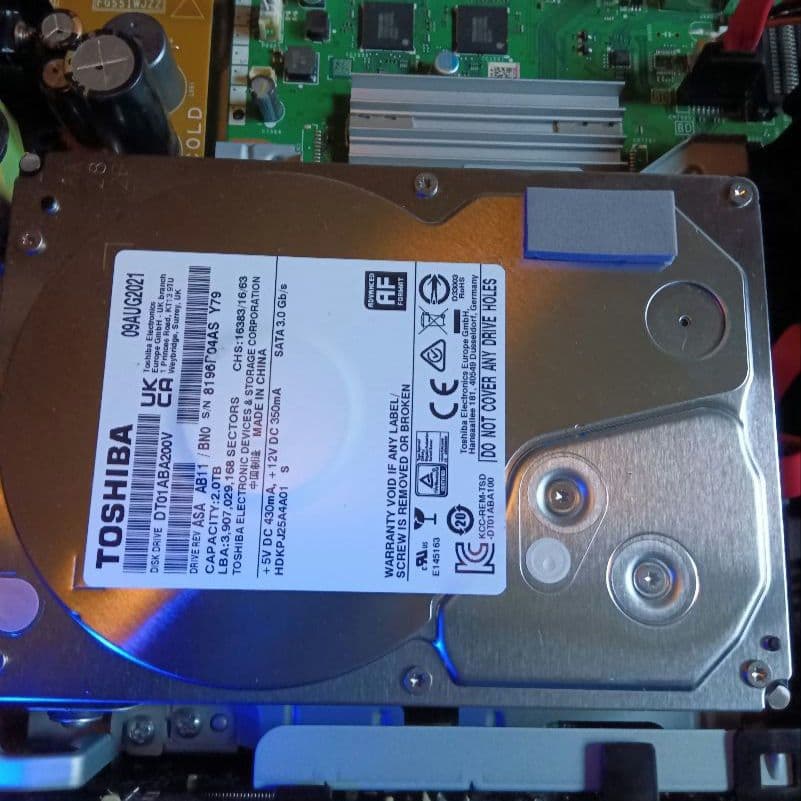 SHARP AQUOSブルーレイ BD-T2800 HDDは新品交換第4弾