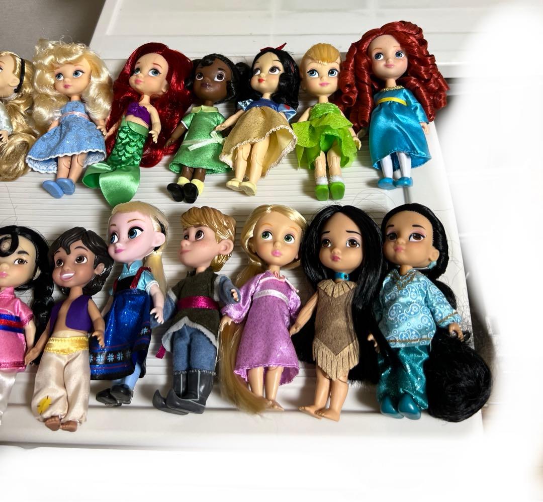 ディズニー、アニメータードール（ミニ）アラジン、ジャルミン（15体セット）