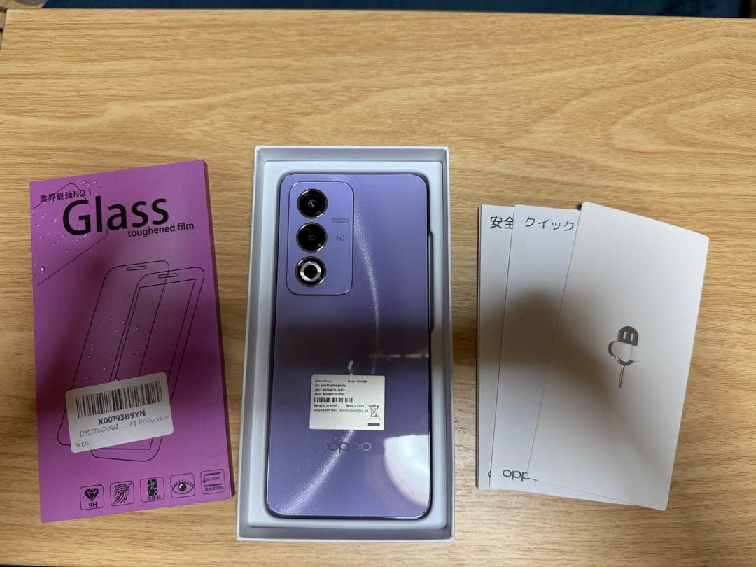 【美品】OPPO A3 5G 4GB パープル SIMフリー おまけ付き