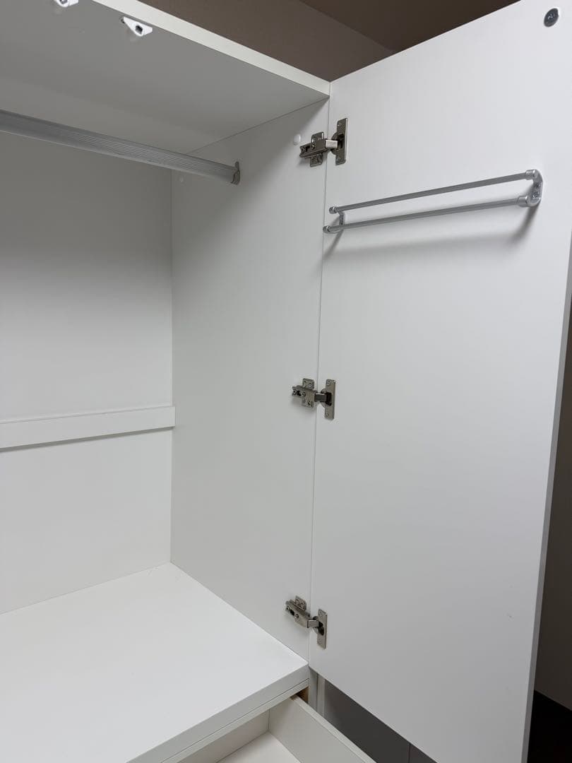 ３月１日まで掲載ニトリ ワードローブ PORTE-D 80BC-WH 送料込み」