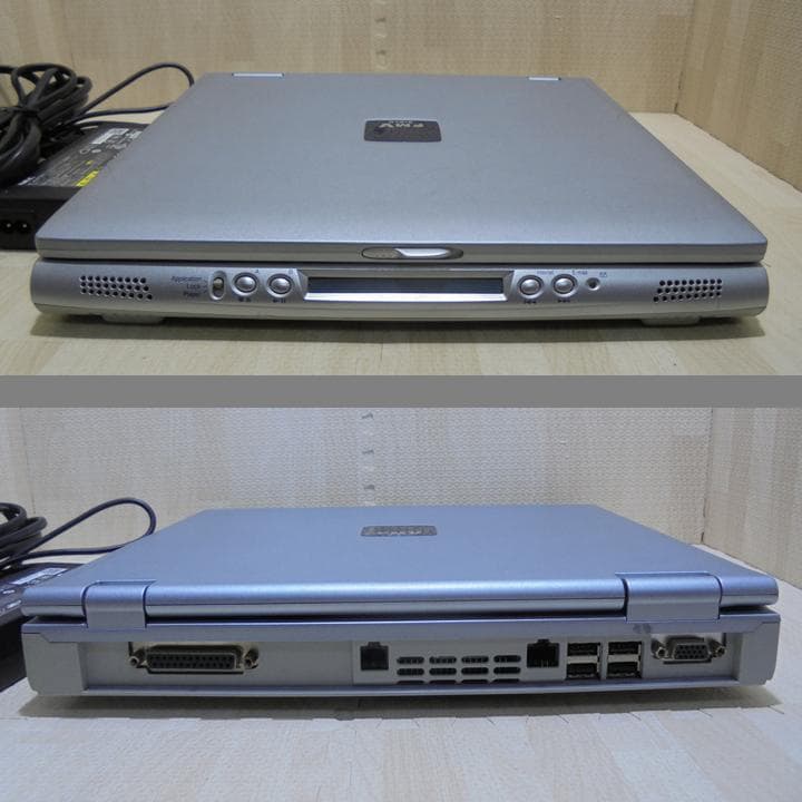 旧型PC　富士通　BIBLO NB14BR／Windows98／FDD内蔵／動作