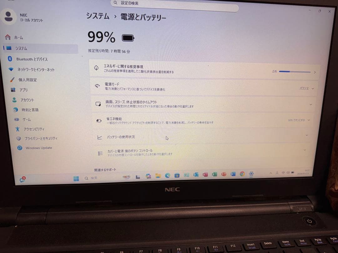 Windowsノート本体 NEC VersaPro i5-7200U/8GB/SSD894GB Win11